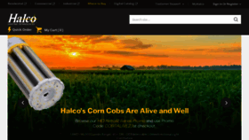 What Halcolighting.com website looked like in 2023 (This year)