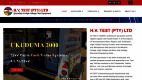 What Hvtest.co.za website looked like in 2023 (This year)