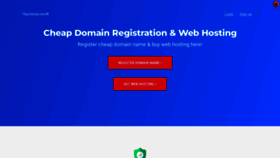What Hosting.the-online.com website looked like in 2023 (This year)