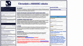 What Heszir2.hu website looked like in 2023 (This year)