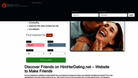 What Himherdating.net website looked like in 2023 (This year)