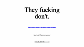 What Howdovaccinescauseautism.com website looked like in 2023 (This year)