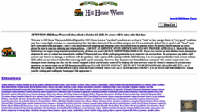What Hillhousewares.com website looked like in 2023 (This year)