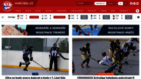 What Hokejbal.cz website looked like in 2023 (This year)