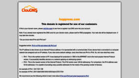 What Hoppress.com website looked like in 2023 (This year)
