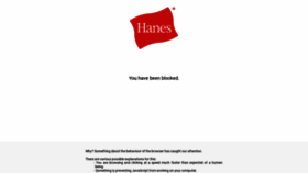 What Hanesbrands.com website looked like in 2023 (This year)
