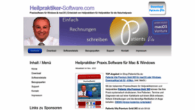 What Heilpraktiker-software.com website looked like in 2023 (This year)