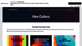 What Hexcolor.co website looked like in 2023 (This year)