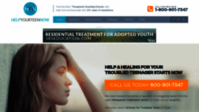 What Helpyourteennow.com website looked like in 2023 (This year)