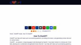 What Howtochatgpt.io website looked like in 2023 (This year)