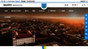What Holesov.cz website looked like in 2023 (This year)