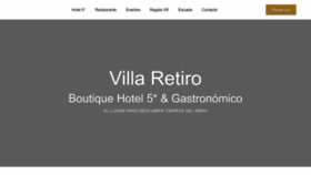 What Hotelvillaretiro.com website looked like in 2023 (This year)