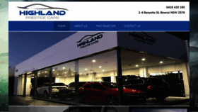 What Highlandprestige.com.au website looked like in 2023 (This year)