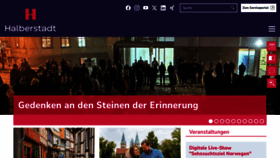 What Halberstadt.de website looked like in 2023 (This year)