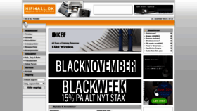 What Hifi4all.dk website looked like in 2023 (This year)