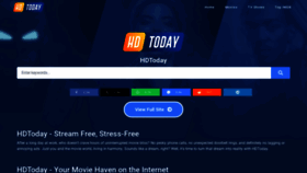 What Hdtoday.se website looked like in 2023 (This year)