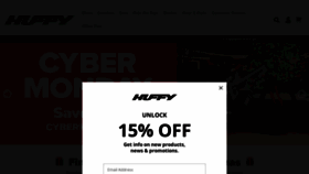 What Huffy.com website looked like in 2023 (This year)
