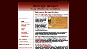 What Heritagerecipes.com website looked like in 2023 (This year)