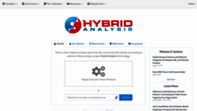 What Hybrid-analysis.com website looked like in 2023 (This year)