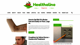 What Healtholino.com website looked like in 2023 (This year)