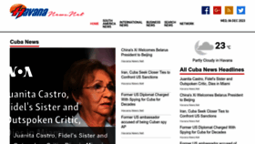 What Havananews.net website looked like in 2023 (This year)