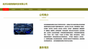What Hzbingneng.cn website looked like in 2023 (This year)