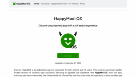 What Happymodiosdownload.com website looked like in 2023 (This year)