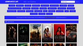 What Hdmovies23.ws website looked like in 2023 (This year)