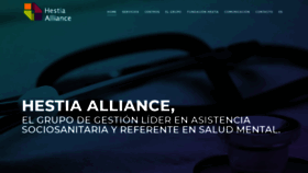 What Hestiaalliance.org website looked like in 2023 (1 year ago)