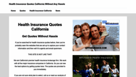 What Healthinsurancequotescalifornia.net website looked like in 2023 (This year)