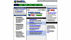 What Hostsite.com website looked like in 2023 (This year)