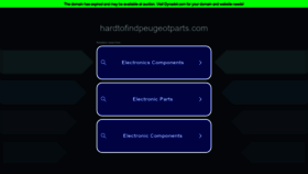 What Hardtofindpeugeotparts.com website looked like in 2023 (This year)