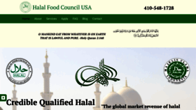 What Halalfoodcouncilusa.com website looks like in 2024 