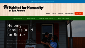 What Habitatsa.org website looks like in 2024 