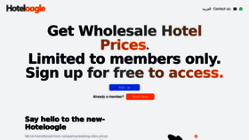 What Hoteloogle.in website looks like in 2024 