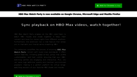 What Hbomaxwatchparty.us website looks like in 2024 