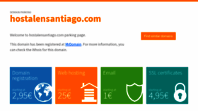 What Hostalensantiago.com website looks like in 2024 