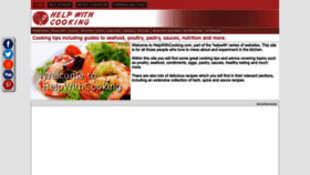 What Helpwithcooking.com website looks like in 2024 