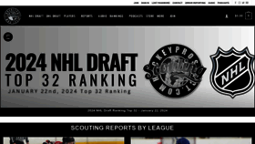 What Hockeyprospect.com website looks like in 2024 