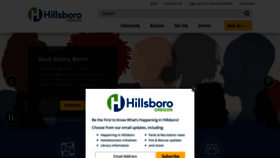 What Hillsboro-oregon.gov website looks like in 2024 