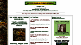 What Herb-magic.com website looks like in 2024 