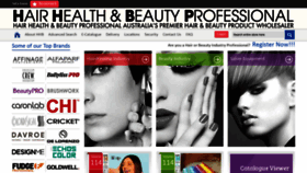 What Hairhealthandbeautyprofessional.com.au website looks like in 2024 