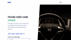 What Hondaradiocodes.com website looks like in 2024 