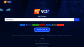 What Hdtoday.tv website looks like in 2024 