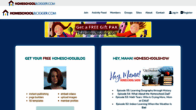 What Homeschoolblogger.com website looks like in 2024 