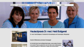 What Hautarztpraxis-buttgereit.de website looks like in 2024 
