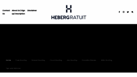 What Hebergratuit.net website looks like in 2024 