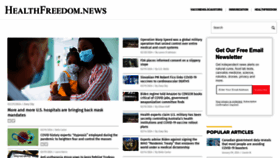 What Healthfreedom.news website looks like in 2024 