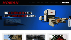 What Homan-machine.com website looks like in 2024 