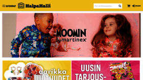 What Halpahalli.fi website looks like in 2024 